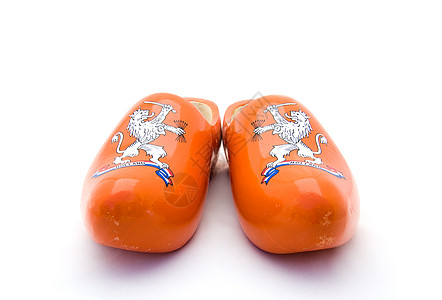 荷兰橙色木鞋女王衣服戏服商品橙子农民纪念品工艺文化旅游图片