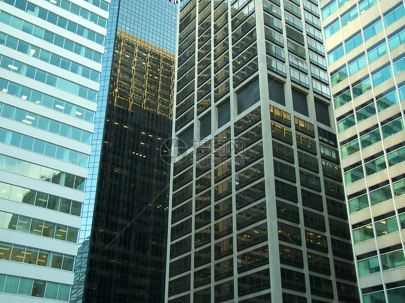 玻璃和钢建筑公司地标市中心金融商业自由城市职场摩天大楼图片