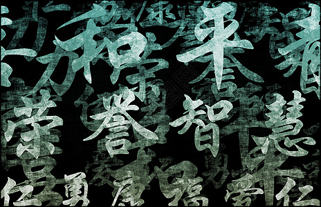 中文书写背景 C吉祥书法智慧财富文化褪色艺术海报繁荣墙纸图片
