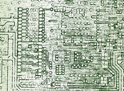 电路板电脑工程电路木板网络绿色插图宏观硬件电子背景图片