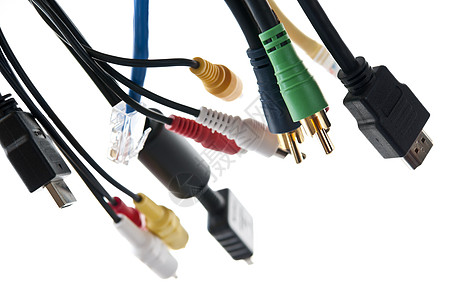 电线计算白色连接器金子插头插座外设绳索电子产品绿色图片