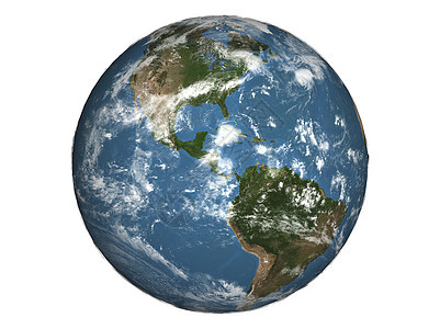地球行星插图白色海洋图片