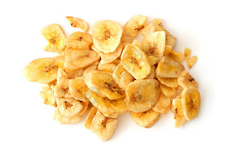 香蕉薯片纤维食物饮食黄色筹码营养小吃香蕉油炸水果图片