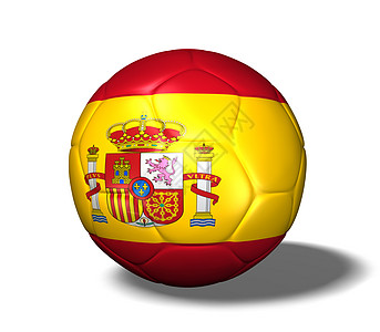 西班牙足球球圆形白色分数团队游戏运动旗帜插图图片