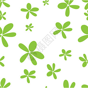 无缝的花纹模式创造力插图装饰装饰品白色绿色植物花园墙纸纺织品插画