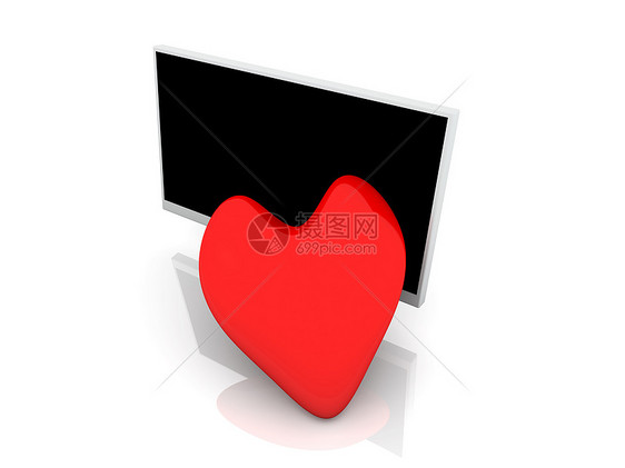在爱情中显示电脑商业情感薄膜监视器宽屏显卡屏幕晶体管倾斜图片