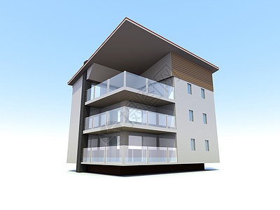 现代建筑大厦房地产柱子插图椅子公寓地板建造阳台窗户图片