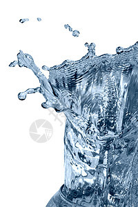水喷溢气泡饮料液体设计口渴元素饮食自然蓝色图片