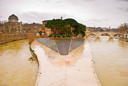 意大利罗马伊索拉蒂贝里纳文化溪流全景旅游旅行河岸考古学图片