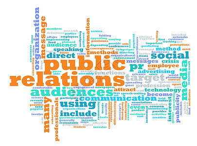公共关系社会文学演示概念推介会代理人战术公关通讯背景图片