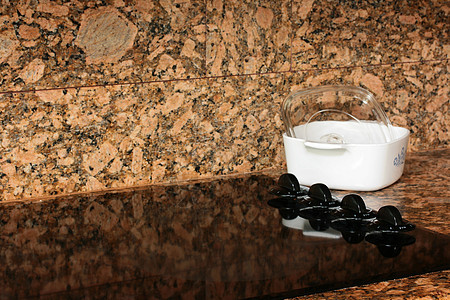 厨房炉灶棕色调节器火炉柜台玻璃加热器平底锅陶瓷范围石头图片