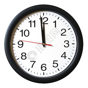 1分钟至12时滴答午餐白色时钟时间小时钟表指针倒数数字图片