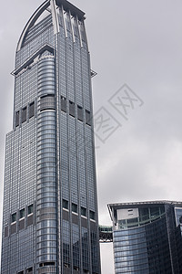 香港的现代建筑办公室玻璃摩天大楼建筑学城市地标景观图片