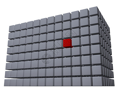 立方体插图建筑学建筑红色灰色图片