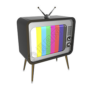 Retro TV 转发电视屏幕展示监视器娱乐天线视频灰色黑色播送管子图片