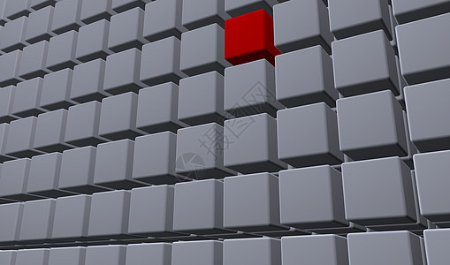 立方体灰色建筑学建筑红色插图图片