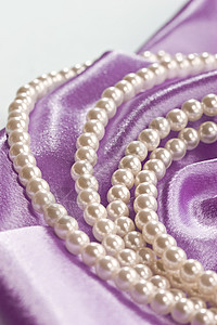珍珠辉光紫丁香礼物项链花冠珠宝奢华宝石淡紫色展示图片