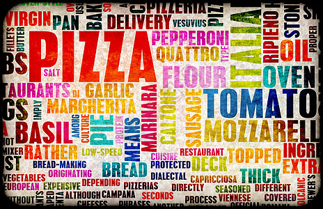 比萨食物插图卡通片营养披萨馅饼用餐浇头香肠脆皮图片