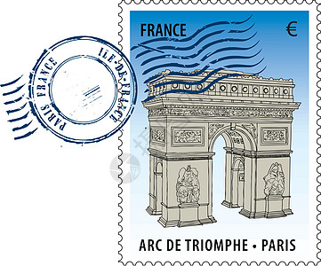 法国的邮政标记冠军邮件邮资集邮蓝色纪念馆邮票纪念碑邮戳首都图片