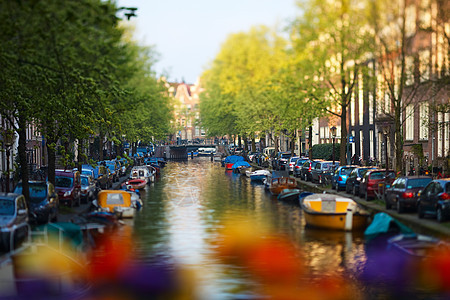 阿姆斯特丹游客街道建筑城市日落建筑学市中心倾斜首都旅游图片