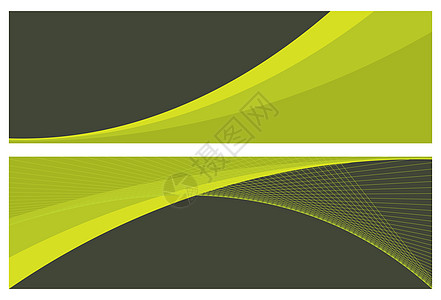 抽象横幅 标题网站插图标签灰色公司商业网络卡片绘画绿色图片