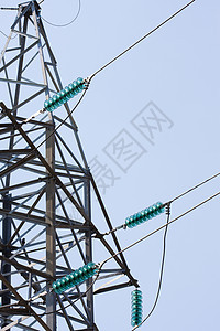 电力线高压电力塔活力高压线超导体技术框架建筑电缆沟通图片