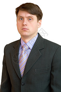 穿着衬衫 领带和外套的商务人士男性戏服套装商业照片头发夹克领结男人裙子图片