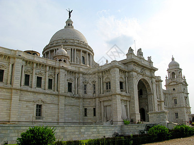 Victoria纪念大楼白色历史学家大理石纪念馆建筑首都历史地标游客旅游图片