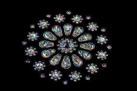 彩色玻璃玻璃艺术圆形窗户建筑学宗教玫瑰教会大教堂建筑图片