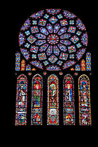 彩色玻璃玻璃教会建筑圆形建筑学玫瑰窗户大教堂艺术宗教图片