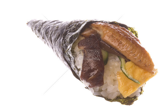 孤立寿司传统手卷文化海鲜午餐食物美食餐厅图片