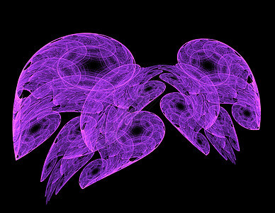 紫色 腐化分形图片