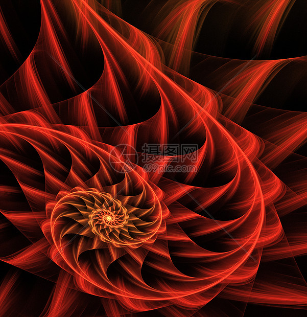 炎热螺旋装饰品红色艺术品运动艺术火焰墙纸黑色装饰插图图片