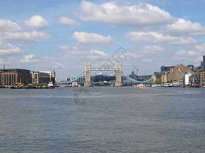 伦敦塔桥地标城市英语王国建筑学中心全景图片