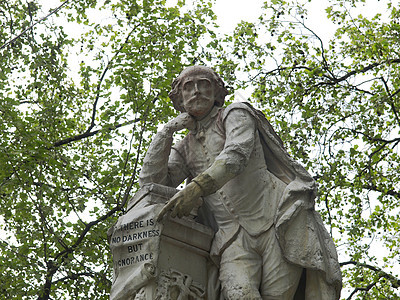 莎士比亚雕像正方形纪念碑中心英语王国地标雕塑全景建筑学诗人图片