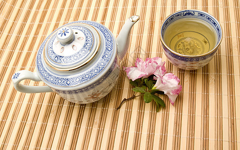 中华茶食物陶器黏土饮料象形艺术文化服务茶壶花朵图片
