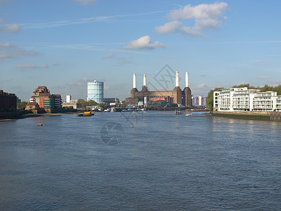 伦敦巴特海发电站英语纪念碑地标王国雕塑建筑全景城市车站考古学图片