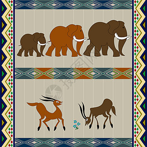 A 非洲背景设计乡村缠绕网格文化麻布插图柳条艺术帆布编织图片