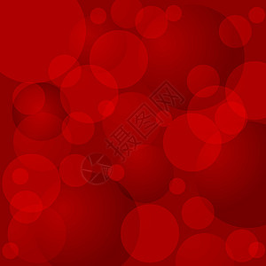 红圆装饰光学红色装饰品风格插图圆圈海报卡片墙纸图片