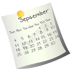 2011年9月议程日程日历程序时间调度日记年度新年杂志图片