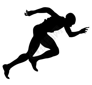 中跑者竞赛赛跑者运动员男人跑步运动比赛插图短跑图片