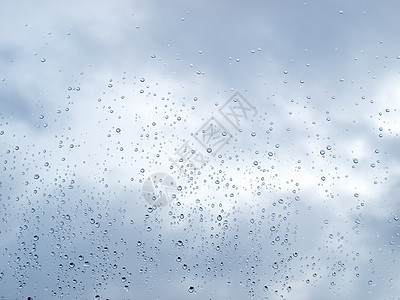 雨滴天空液体天气蓝色图片