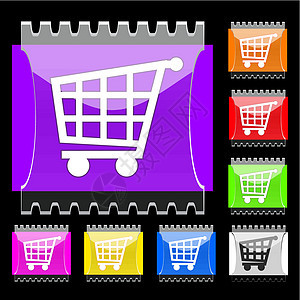 篮子矩形矢量按钮互联网电子商务电脑蓝色零售长方形糖果正方形购物插图图片