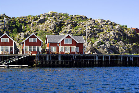 挪威Skrova岛的小屋图片