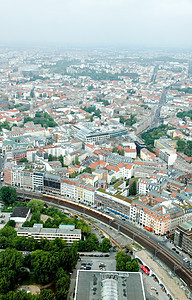 中柏林空中观察建筑物旅游城市蓝色首都天线建筑天际主场大教堂图片