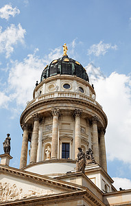 柏林宪兵广场的教堂 柏林大教堂城市宗教教会民众旅游文化大厅作曲家艺术图片