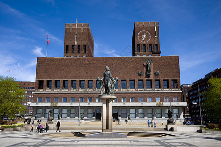 奥斯陆市市政厅高清图片