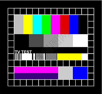 彩色电视信号图形背景图片