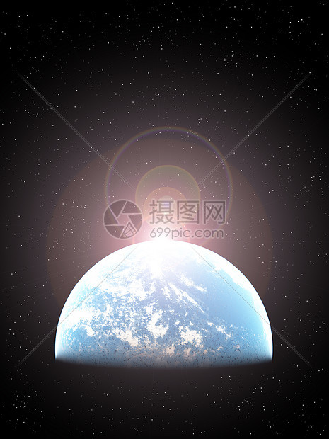 蓝色行星地球黑色曲线外星人天文轨道星星勘探探索世界图片