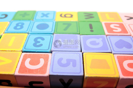 儿童玩游戏拼写幼儿园教育立方体正方形乐趣蓝色玩具婴儿字母图片
